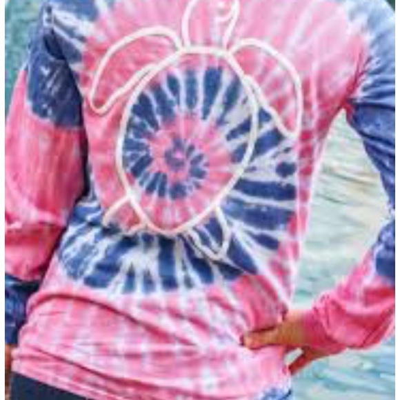 NWT Simply Southern Tie Dye Turtle Tee “Taffy” - Picture 2 of 5